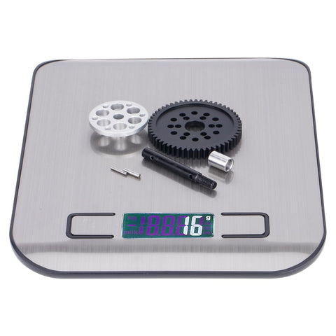 54T 32P Spur Gear With Slipper Eliminator For SCX10 VFD Transmissions Hop Ups Lightweight Aluminum Slipper And POM Gear Self Lubricating And Silent Fits VS4 10 Axial 3 Gear Transmissions Uses 13T Motor Gear For Better Torque And Smooth Acceleration