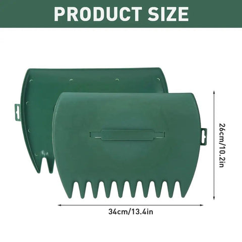 2 Pack Leaf Scoops Hand Rakes for Quick Yard Cleanup Leaf Grabber Tool Lightweight and Efficient Garden Shovel Leaf Claw Collector for Leaves Grass Clippings and Trash in Lawn and Garden