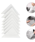 240 Pack Heavy Duty PVC Collar Stays For Dress Shirts in white, demonstrating crisp neckline support and placement.