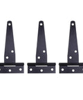 Zinc Plating T Shape Hinges Four Pack Built To Last Heavy Duty Iron Gate Door Hinge Set Rustproof And Quiet Triangle Shed Hinges