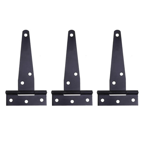 Zinc Plating T Shape Hinges Four Pack Built To Last Heavy Duty Iron Gate Door Hinge Set Rustproof And Quiet Triangle Shed Hinges