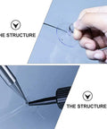 Hand applying Windshield Repair Kit For Chips And Cracks Easy Application Glass Crack Repair Tool For Automotive Use Quick And Safe Fix