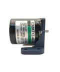 Side view of Low Speed 28W 220V AC Motor With Reversible Permanent Magnet Synchronous Drive, 68KTYZ, Gear Reduction Bracket, 15 RPM