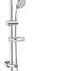 Kauai III Chrome Rain Shower Head With Detachable Handheld Spray 8 Inch Rain Face 5 Function Hand Shower 59 Inch Hose Adjustable Slide Bar