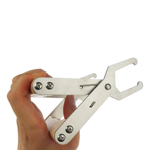 Steel and wood frame grip holder beekeeping tool lifter from 4 pack for heavy duty hive management, easy grip design.