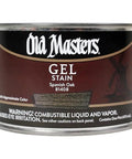 30 Pack One Pint Oil Based Gel Stain Spanish Oak Smooth Operator Formula Heavy Duty Pigment Wood Finish For Knotty Pine Veneer Plywood Badass Coverage Quick Cleanup Top Shelf Weekend Crafts Projects in can.