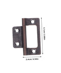 Stainless Steel Cabinet Door Hinges Self Closing Whisper Quiet Silent Technology Flat Flush Design, dimensions 5.1x2.4cm.