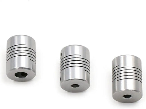 Dope Aluminum Shaft Connector Flexible Coupling 5x8mm Jaw Fit For CNC Motor Encoder Lead Screws Light Duty Machine Tools OD 19x25, aluminum