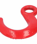 Large Opening Alloy Steel Lifting Hook, Heavy Duty 6500 Lbs Capacity With Reinforced Safety Design, red color, side view