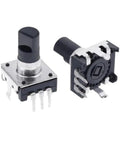 360 Degree Rotary Encoder EC12 RE12 3 Pin 24 Position No Push Button Switch 12 5mm Half Handle for DIY Electronics Projects and Builds