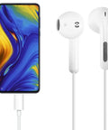 Two Pack USB C Headphones With Microphone And Volume Control, Wired Type C Earbuds compatible with smartphone