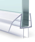 Three Section Shower Door Bottom Seal Kit For Three Eighth Inch Frameless Glass Doors Each Section Measures 15.75 Inches Easy Install Keeps Water In And Prevents Leaks Replacement Seal Strip For Bathrooms