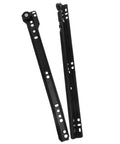Heavy Duty Black Bottom Mount Drawer Slides With Soft Close Mechanism, steel glide rails for cabinets and dressers.