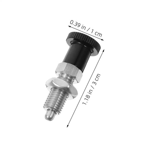 Build Tough Stainless Steel Spring Plunger With Fine Thread Reset Action And Rock Solid Self Locking Grip for heavy duty jobs, 1.18 in length.