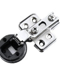 Heavy Duty 26mm Glass Door Hinge For Cabinets And Wine Display Cases Built To Last Fixed Type With Plastic Cup Screws