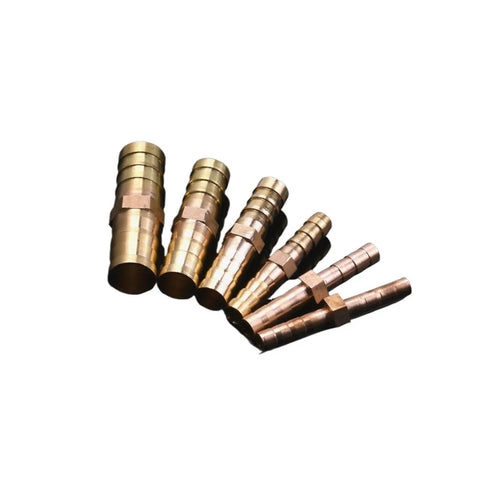 Brass Straight Hose Fitting Equal Barb Connector Adapter For 4mm To 25mm Hose Sizes Copper Barbed Pipe Fitting For Gas And Water DIY Projects