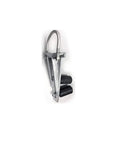 Heavy Duty Gate Slide Bottom Roller Guide Assembly For 4 Inch Round Posts Rubber Wheels Hot Dipped Galvanized Steel Built To Last For Chain Link And Internal Top Track Gate Systems, side view