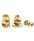 20 Pack M6 Brass Knurled Threaded Inserts With Flange For Heat Set Press Fit No Fuss Installation For 3D Printing