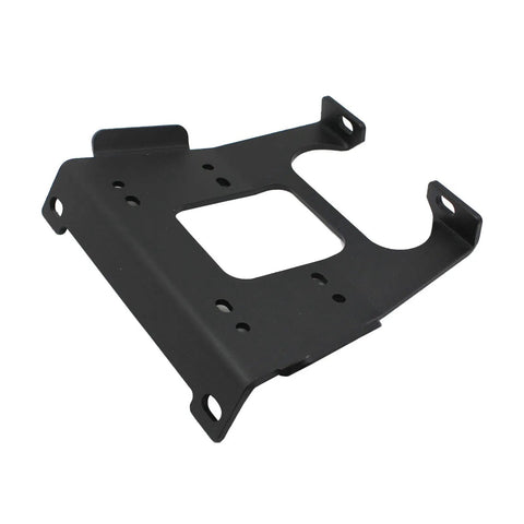 Heavy Duty Winch Mount For 2019 And Up Polaris RZR XP 1000 And XP 4 1000 Beefy Front Mounting Bracket in black aluminum