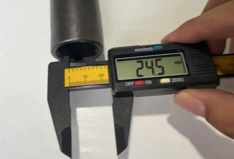 Digital caliper measuring Auger Adapter 3/4 Inch Female To 7/8 Inch Male Universal Fit for Power Drill Bits 2 Stroke Engine