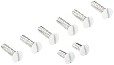 Screws for 4 Gang 3 Toggle 1 Decora GFCI Device Combination Wall Plate White Thermoplastic Nylon Standard Size