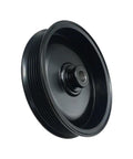 Ultimate Water Pump Pulley For MerCruiser Quicksilver Inboard Stern Drive With Serpentine Belt Setup, black metal part.