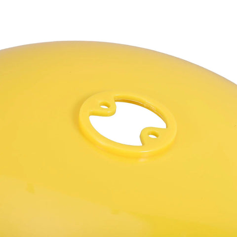 Eyewash Bowl Replacement Basin For Eyewash Stations, 11.81 Inch Yellow ABS Plastic Safety Receptor Basin close-up top mount hole