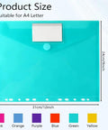 Six Pack Plastic Binder Pockets Folders With Transparent Pockets And Label Window A4 Size Each Holds Up To 150 Sheets