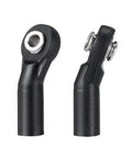 10 Pack M3 Plastic Rod Ends Black For One Tenth Axial D90 SCX10 RC Crawler Cars Dope Bent Ball Ends Injection Molded Durable Rod End Set For Precise Steering Strong Linkage Upgrade black plastic M3 rod ends with metal ball bore