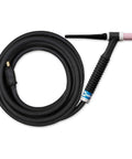 Handheld Air Cooled TIG Torch Kit A-150 With Diamond Grip Head, 25mm Dinse, 12.5 Ft Rubber Cable WP1712RDI25 For Versatile Welding Projects