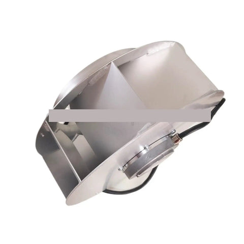Heavy Duty High Temperature Centrifugal Fan Blower With 400 Volt AC Motor showing front view, robust metal design for industrial ventilation.