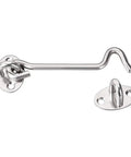 Heavy Duty Tough As Nails Stainless Steel Gate Hook Latch And Window Catch For Cabin Swing Doors Featuring Brushed Finish, close-up view.