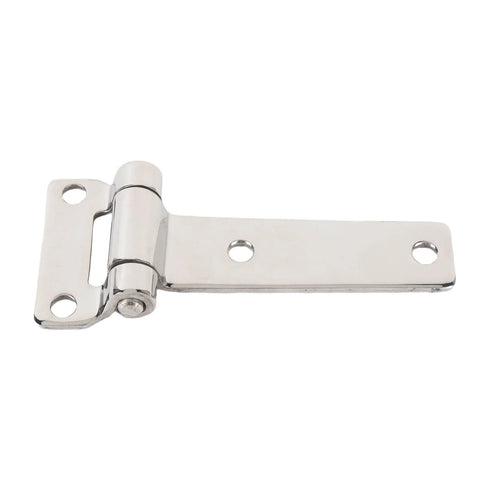 Stainless steel T-shaped door hinge with chrome finish for RV/van cabinets