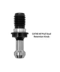 Heavy Duty 45 Degree Pull Stud Retention Knob Set for Haas CAT 40 CNC Tool Holders with durable carbon steel and black oxide finish