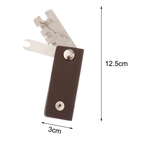 Foil Fencing Repair Kit Portable Gaps Tool For Equipment Maintenance And Adjustment, compact 12.5cm brown handle