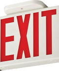 Single-Sided LED Exit Sign With Thermoplastic Housing And Switchable Red Or Green, AC Powered, Includes Extra Faceplate