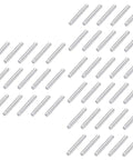 120pcs Robot Drive Shaft Kit For DIY Projects, Transmission Shafts And RC Car Axle Gears, metal components in silver finish.