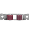 Heavy Duty Sliding Door Pulley Double Wheel Roller with red wheels, stainless steel, designed for smooth operation