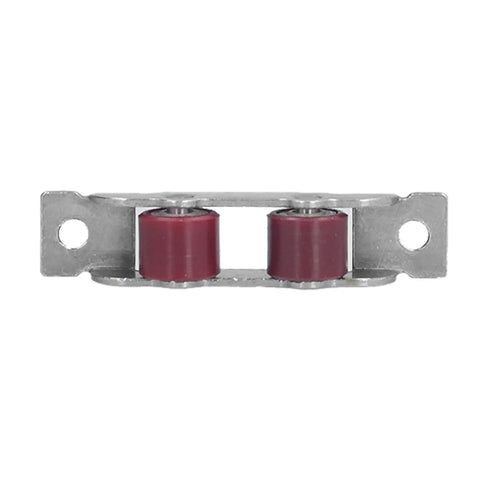 Heavy Duty Sliding Door Pulley Double Wheel Roller with red wheels, stainless steel, designed for smooth operation