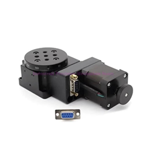 Rock Solid Motorized Rotary Positioning Stage 100mm Electric Rotary Table And Index Plate With Connector