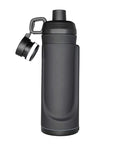 Black Water Bottle With Hidden Bottom Compartment Secret Storage For Cash Keys Cards Travel Gym Beach Outdoor Use Discreet Dual Purpose