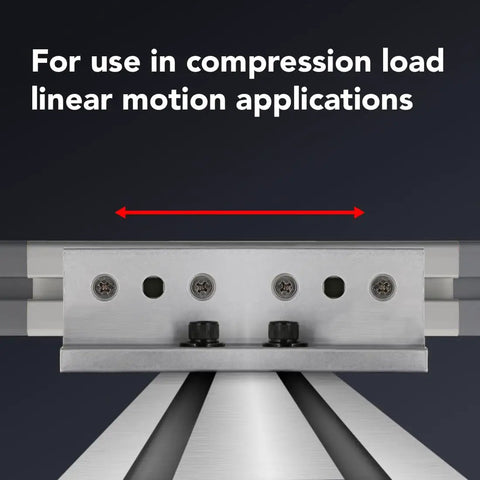 Beefed Up 15 Series 3 Slot Mount Aluminum Linear Bearing with double flange and brake holes for precision motion