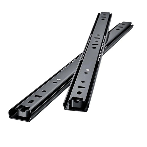 Two Pack Drawer Slides 8 To 20 Inch, Cold Rolled Steel Cabinet Drawer Rails, Heavy Duty Smooth Glide, Adjustable Length, 20 Inch DG205 Finish