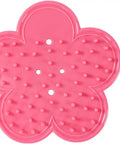 Pink plastic rose thorn remover from Rose Thorn Stripper Tool Kit for garden pruning, petal-shaped design, 12cm diameter.
