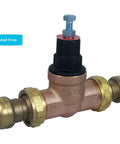 1 Inch Double Union Pressure Regulating Valve Push To Connect Brass Plumbing Fittings Works With PEX Copper CPVC PE-RT HDPE Piping No-Fuss Install Built Tough PRV