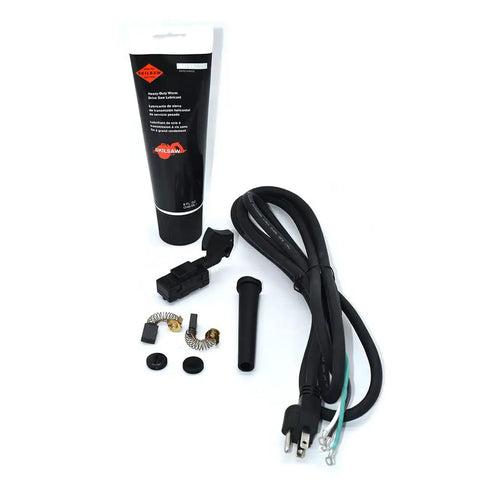 Get Your Workhorse Back On Track With This Heavy Duty Full Service Kit Featuring Carbon Brushes Snappy Toggle Switch Nine Foot Cable And Top Shelf Grease, contents including lubricant and cable.