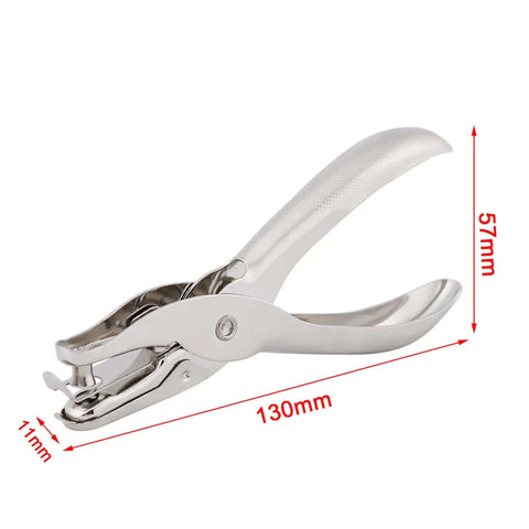One-Hand Lever Action Paper Punch 6mm Circle Cutter For Crafts And Scrapbooking, Lightweight Easy Use Hole Puncher For Home And Office