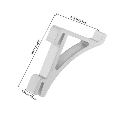 10 Pack Aluminum Refrigerator Shelf Support Clips Heavy Duty Freezer Brackets Commercial Cooler Replacement Hardware Lock Tight Fit And Rock Solid Dependable Hold