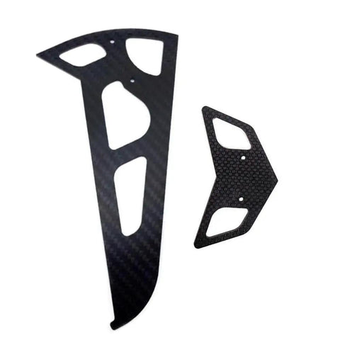 Carbon Fiber Horizontal And Vertical Frame Kit For T Rex 550 600 RC Helicopter Align Trex Upgrade 2mm Thick Black Finish parts