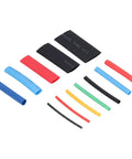 Top Rated Heat Shrink Tubing Kit With 2 To 1 Shrink Ratio In 5 Hottest Colors And 12 Super Sizes For Electrical Wire Wrap, Home Diy Repairs, And Professional Maintenance Projects Done Right. assorted heat shrink tubing pieces in 5 colors and multiple sizes